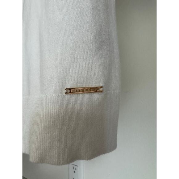 Anne Klein Women's Short-Sleeve Turtleneck Sweater Fall Layering Size Small - Picture 4 of 8